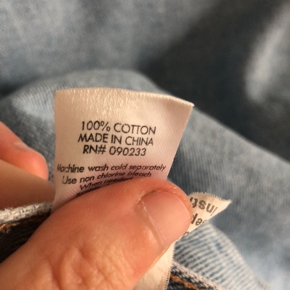 PAC SUN | Distressed light blue jean jacket - Picture 8 of 9